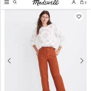 Madewell Slim Emett wide leg crop